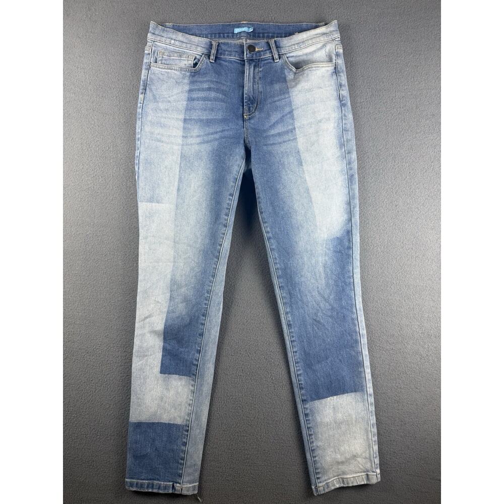 J.Mclaughlin Jaycie Patchwork Two Tone Women's De… - image 1